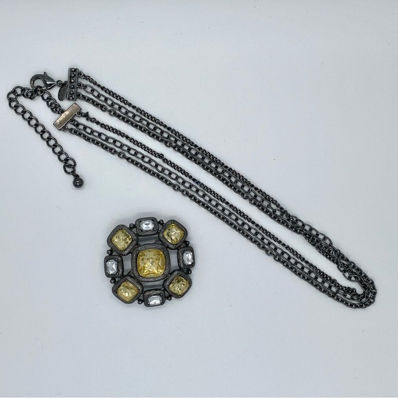 CHICO’S Triple Chain Convertible Necklace - Picture 2 of 11